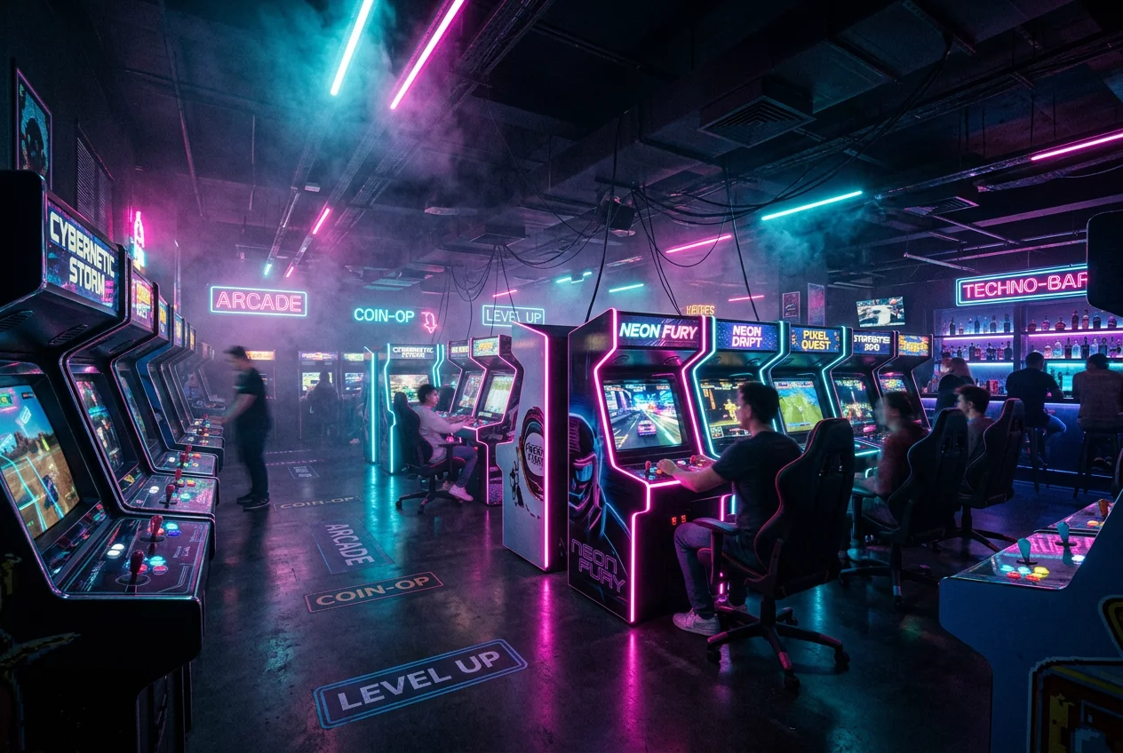 ตู้เกมอาร์เคดสุดล้ำของ Star Lane Play